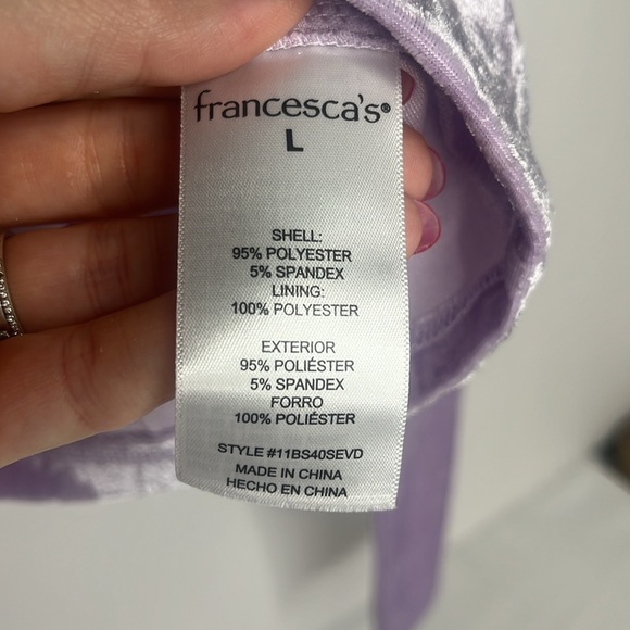 NWT Annie Velvet Long Sleeve Top - Picture 6 of 8